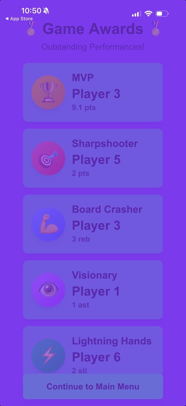 JusTrack screen 3